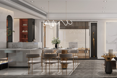 中山市雅居樂劍橋郡現代簡約風格四居室裝修案例