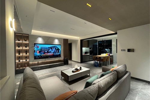 中山市盛迪嘉·嘉元輕奢風格三居室裝修案例