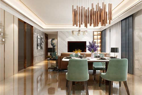 中山市金月灣商住小區(qū)現(xiàn)代簡約風(fēng)格四居室裝修案例