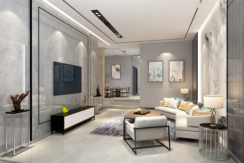 中山市保利天匯新中式風格別墅裝修案例