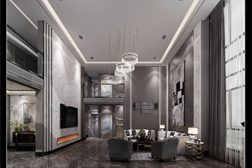 潮州市柏嘉名庭現代簡約風格別墅裝修案例