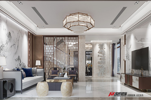 江門市新會玉圭園現代簡約風格別墅裝修案例