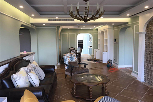 莆田市莆陽西路小區美式風格四居室裝修案例