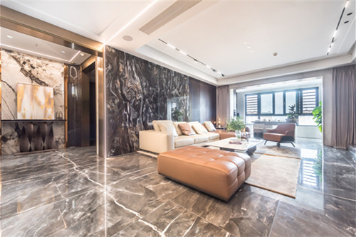 海口市鳳翔山莊輕奢風格四居室裝修案例