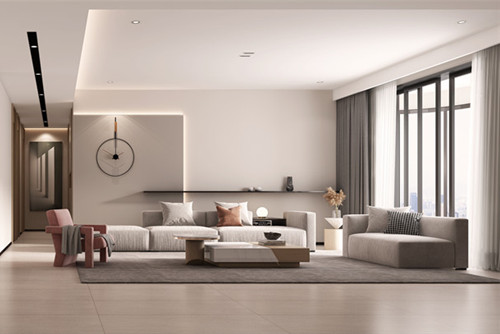 海口市南國威尼斯城現代簡約風格三居室裝修案例