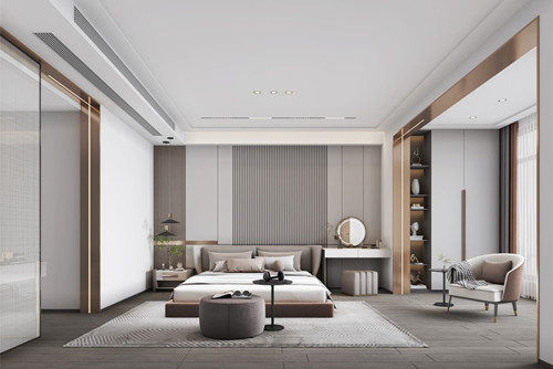 海口市碧桂園劍橋郡輕奢風格三居室裝修案例