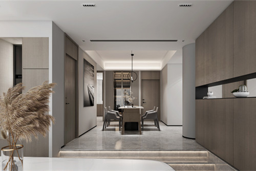 海口市海口十里春風現(xiàn)代簡約風格三居室裝修案例