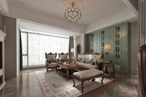 德陽市東電三區.新中式風格二居室裝修案例