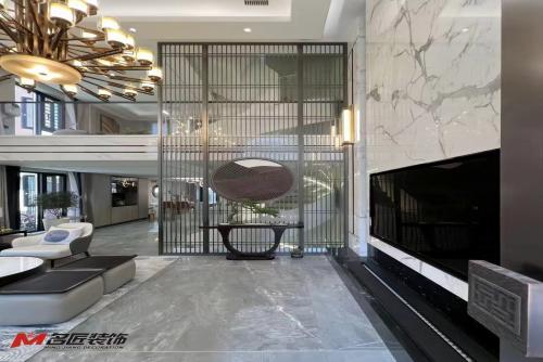 陽江市中集國際城五期輕奢風格四居室裝修案例