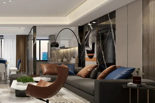 潮州市八號工業區住宅現代簡約風格四居室裝修案例