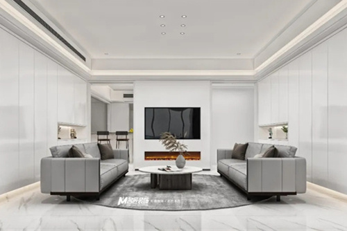 汕頭市雙悅灣現代簡約風格四居室裝修案例